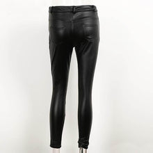 Load image into Gallery viewer, Slim Leather Capri Leggings - SexyBling