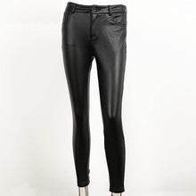 Load image into Gallery viewer, Slim Leather Capri Leggings - SexyBling