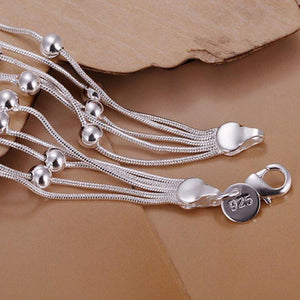 Snake Chain Bracelet With Beads - SexyBling