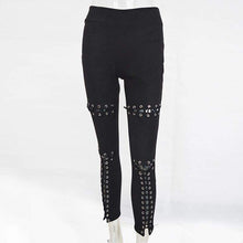 Load image into Gallery viewer, Stretchy Suede Lace Up Pants - SexyBling