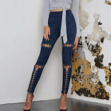 Load image into Gallery viewer, Stretchy Suede Lace Up Pants - SexyBling