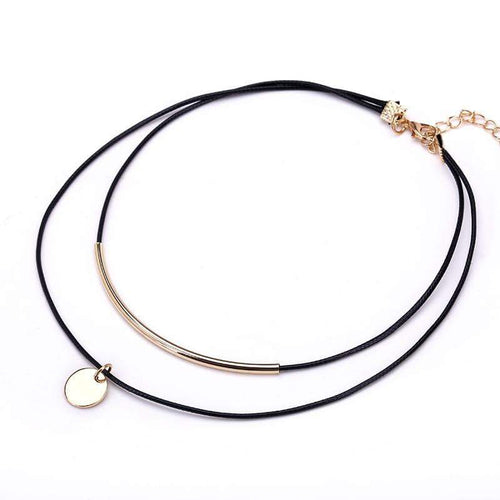 Stylish Boho Gold Coin Choker Necklace - SexyBling