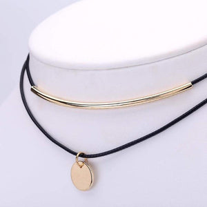 Stylish Boho Gold Coin Choker Necklace - SexyBling