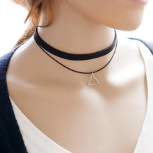 Load image into Gallery viewer, Stylish Multilayered Triangle Choker Necklace - SexyBling