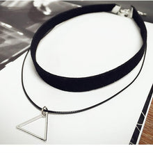Load image into Gallery viewer, Stylish Multilayered Triangle Choker Necklace - SexyBling