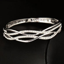 Load image into Gallery viewer, Stylish Rhinestone Bangle Bracelet - SexyBling