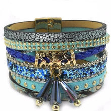 Load image into Gallery viewer, Summer Multilayered Leather Band Charm Bracelet - SexyBling