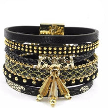 Load image into Gallery viewer, Summer Multilayered Leather Band Charm Bracelet - SexyBling