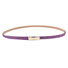 Load image into Gallery viewer, Thin Leather Belt With Metal Buckle - SexyBling