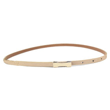 Load image into Gallery viewer, Thin Leather Belt With Metal Buckle - SexyBling