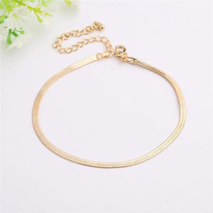Thin Snake Chain Anklet For Women - SexyBling
