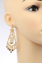 Load image into Gallery viewer, Tripe Layer Golden Chandelier Earrings - SexyBling