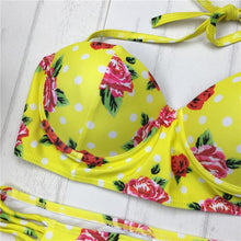 Load image into Gallery viewer, Tropical Print Bandage Bikini - SexyBling