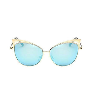 Twin Beam Cat Eye Sunglasses - SexyBling
