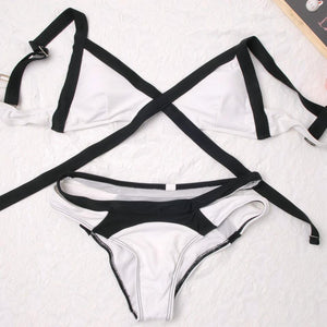 Ultra Low Rise Patchwork Bikini - SexyBling