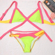 Load image into Gallery viewer, Ultra Low Rise Patchwork Bikini - SexyBling