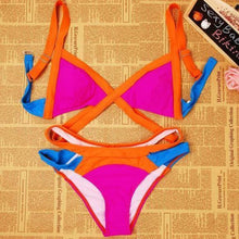 Load image into Gallery viewer, Ultra Low Rise Patchwork Bikini - SexyBling