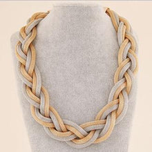 Load image into Gallery viewer, Unique Twisted Metal Choker Necklace - SexyBling