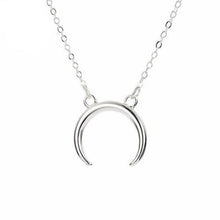 Load image into Gallery viewer, Upside Down Crescent Moon Necklace - SexyBling