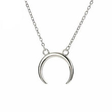 Load image into Gallery viewer, Upside Down Crescent Moon Necklace - SexyBling