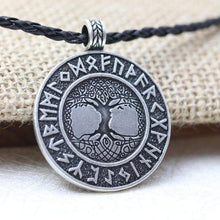 Load image into Gallery viewer, Viking Rune Necklace with Rope - SexyBling