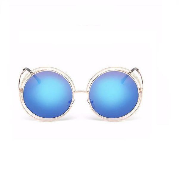 Vintage Big Round Sun Glasses - SexyBling