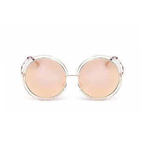 Vintage Big Round Sun Glasses - SexyBling