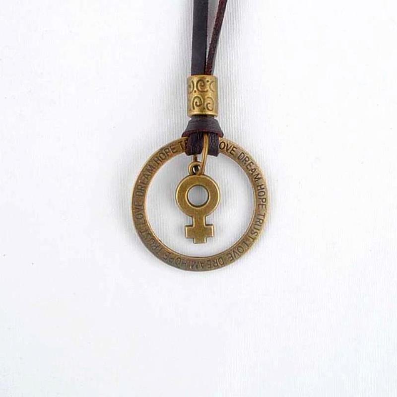 Vintage Style Male & Female Symbol Necklace - SexyBling