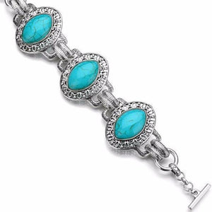 Vintage Turquoise Charm Bracelet - SexyBling