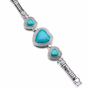 Vintage Turquoise Charm Bracelet - SexyBling