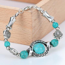 Load image into Gallery viewer, Vintage Turquoise Charm Bracelet - SexyBling