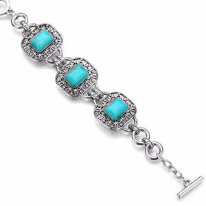 Vintage Turquoise Charm Bracelet - SexyBling
