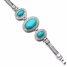 Load image into Gallery viewer, Vintage Turquoise Charm Bracelet - SexyBling