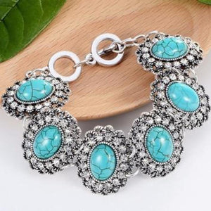 Vintage Turquoise Charm Bracelet - SexyBling