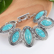 Load image into Gallery viewer, Vintage Turquoise Charm Bracelet - SexyBling