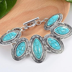 Vintage Turquoise Charm Bracelet - SexyBling