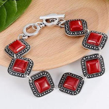 Load image into Gallery viewer, Vintage Turquoise Charm Bracelet - SexyBling