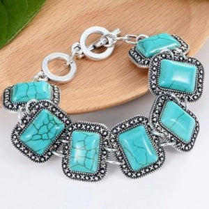 Vintage Turquoise Charm Bracelet - SexyBling