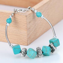 Load image into Gallery viewer, Vintage Turquoise Charm Bracelet - SexyBling
