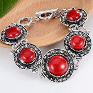 Vintage Turquoise Charm Bracelet - SexyBling