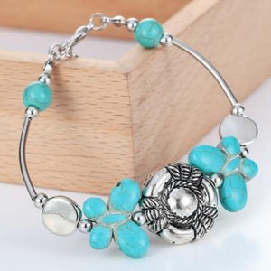 Vintage Turquoise Charm Bracelet - SexyBling