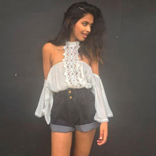 Load image into Gallery viewer, White Off The Shoulder Lace Blouse - SexyBling