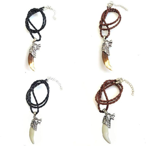 Wolf Head Pendant With Fang - SexyBling