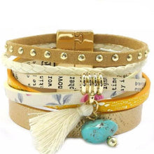 Load image into Gallery viewer, Stylish Leather Strap Charm Bracelet - SexyBling