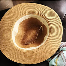Load image into Gallery viewer, Women Straw Sun Hat With Pearls - SexyBling