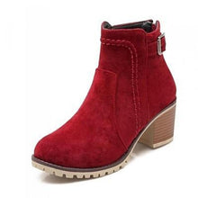 Load image into Gallery viewer, Women Suede Ankle Boots - SexyBling