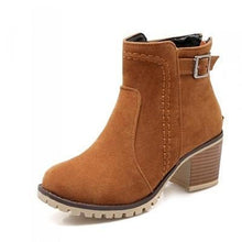 Load image into Gallery viewer, Women Suede Ankle Boots - SexyBling