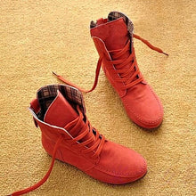 Load image into Gallery viewer, Women Suede Flat Ankle Boots - SexyBling