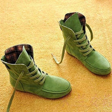 Load image into Gallery viewer, Women Suede Flat Ankle Boots - SexyBling