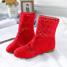 Load image into Gallery viewer, Women's Mesh  Flat Shoes with Ankle - SexyBling